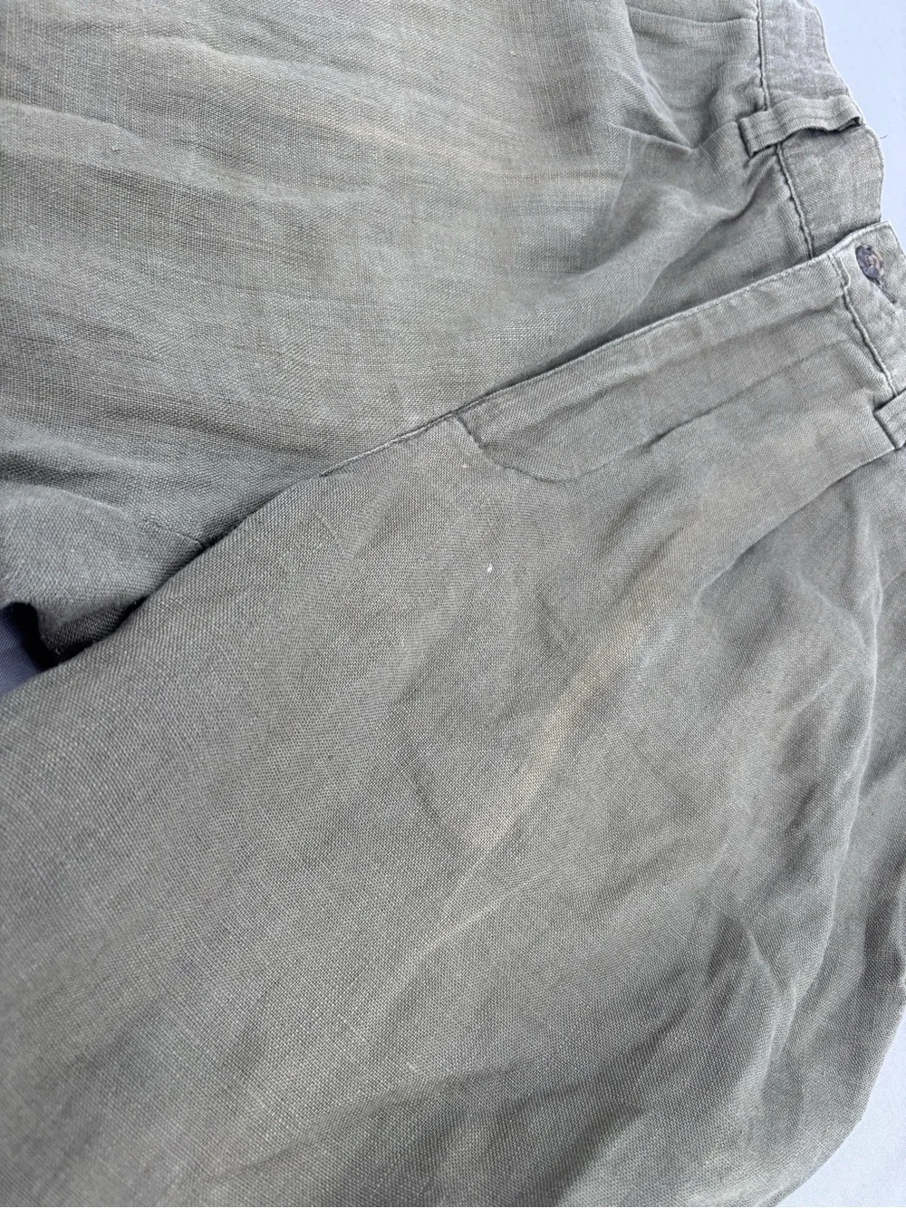 GAP Olive Green Wide-Leg Casual Pants
